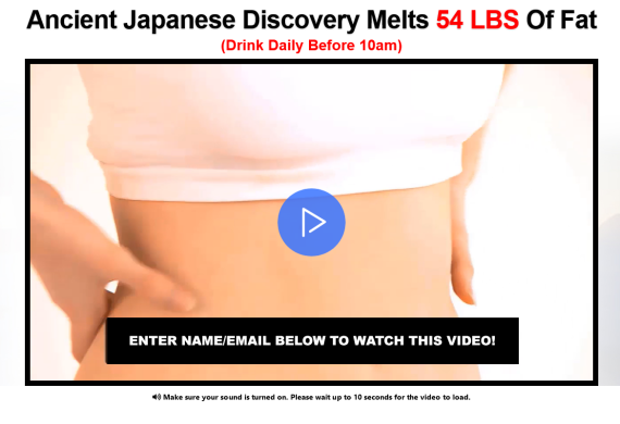 Japanese weight loss tonic